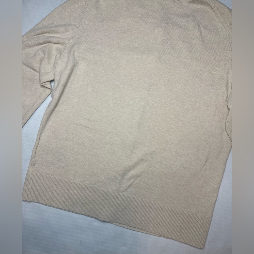 GAP Crewneck Cardigan Long Sleeve Light Oat Heather Size S - Picture 8 of 14